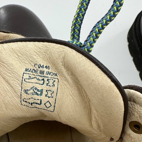 Mini Boden Kids Leather Hiking Boots Size 34 or US 2.5 With Side Zipper - Picture 12 of 15